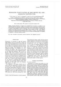 Seawater Flocculation of Emulsified Oil and Alkaline Wastewaters